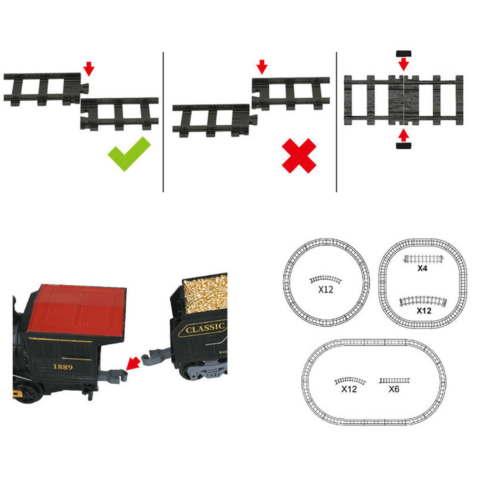 Model Kit Train - Electric Train Toy Train Set for
