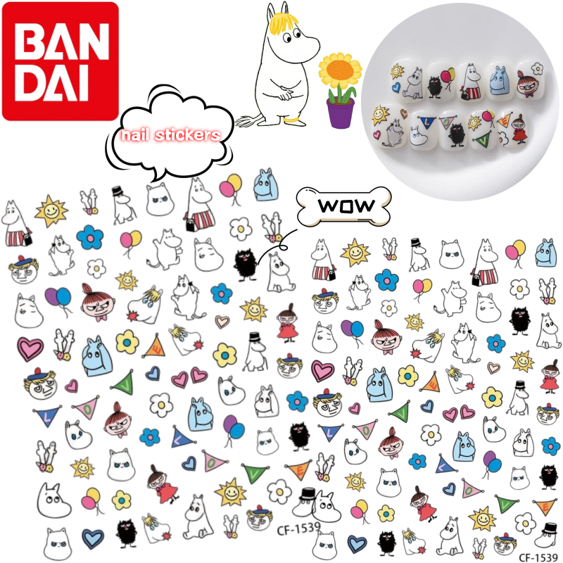 Model Kit Game - Moomin Nail Sticker High Color Value