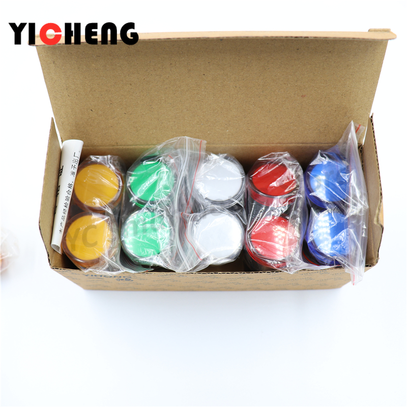 Panel Line Marker - 10pcs 22mm Panel Mount Signal Power