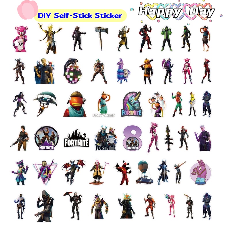 Model Kit Game - Fortnite Creative Personality Graffiti Sticker Animation