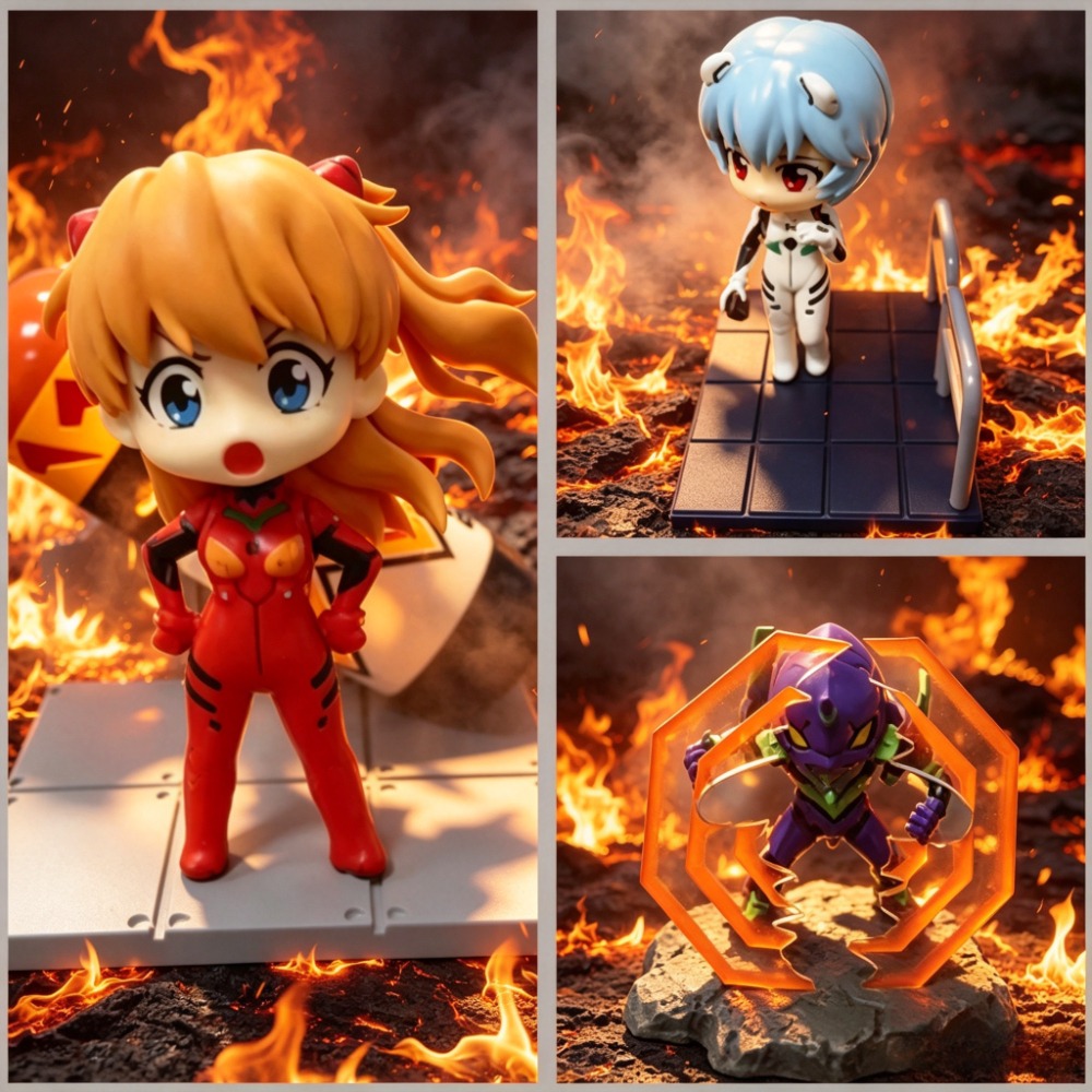 Model Kit Kshatriya - 6cm 3pcs/set Anime New Century Evangelion
