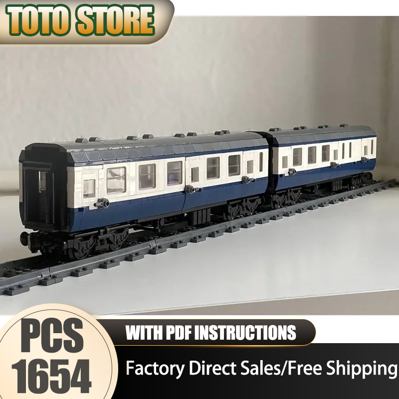 Model Kit Train - Railway Train Moc Building Blocks Convertible