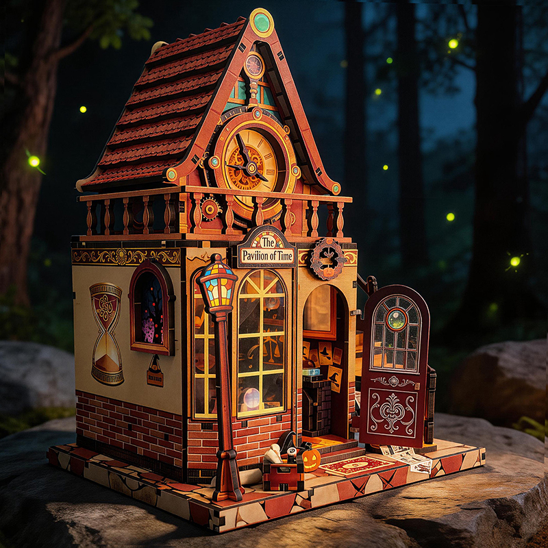 Model Kit Walmart - New Wooden Dollhouse Time Pavilion Miniature