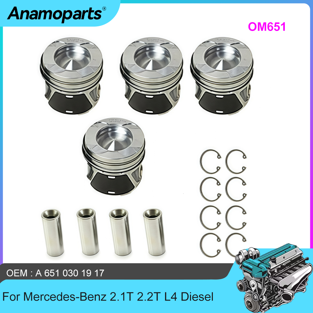 Model Kit Engine V8 - 4pcs Piston & Ring Kit for