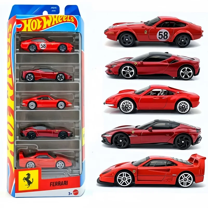 Model Kit Game - New Hot Wheels Ferrari JLN12 5PCS