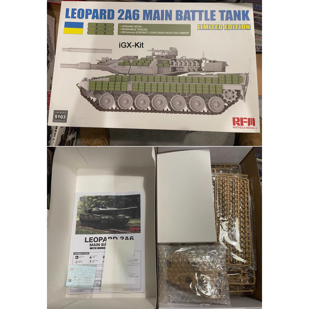 Model Kit Ukraine - Rye Field 5103 1:35 Scale Leopard