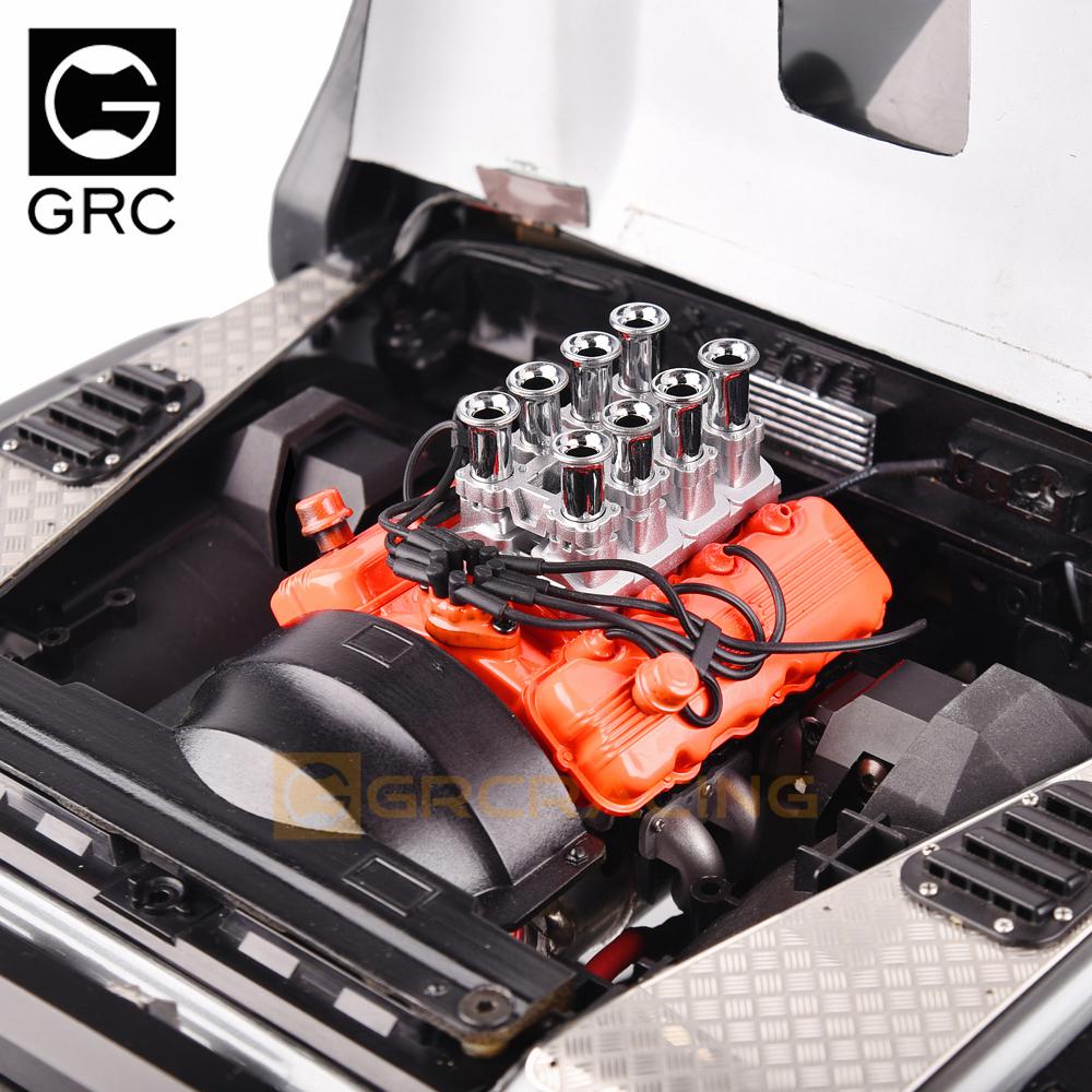 GRC 1/10 simulation V8 engine  - đánh giá và giá Model Kit Engine V8