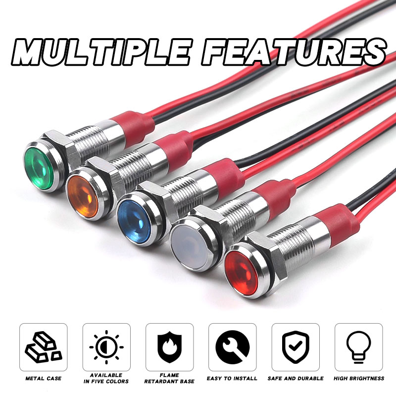 6mm Metal LED Indicator Light  - đánh giá và giá Panel Line Marker