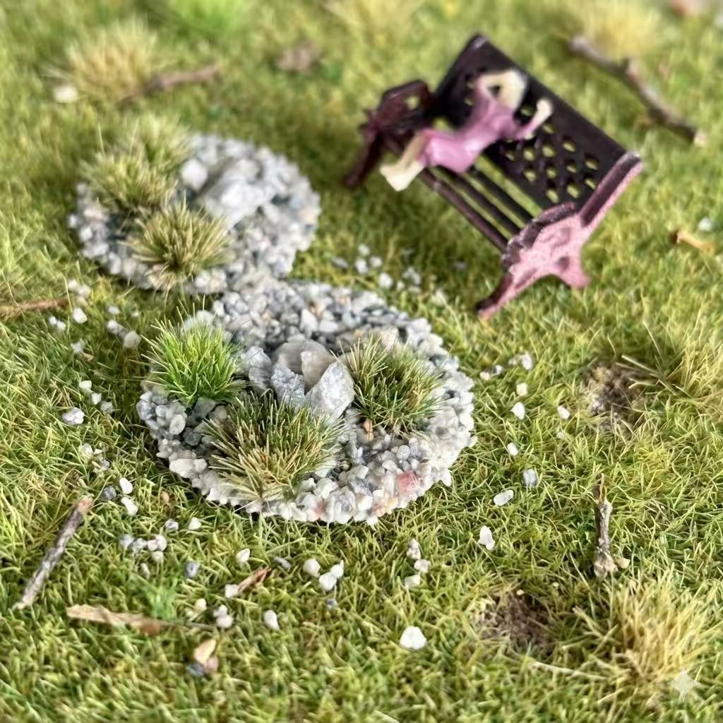 1box Stone Altar and GrassTuft - đánh giá và giá Model Kit Train