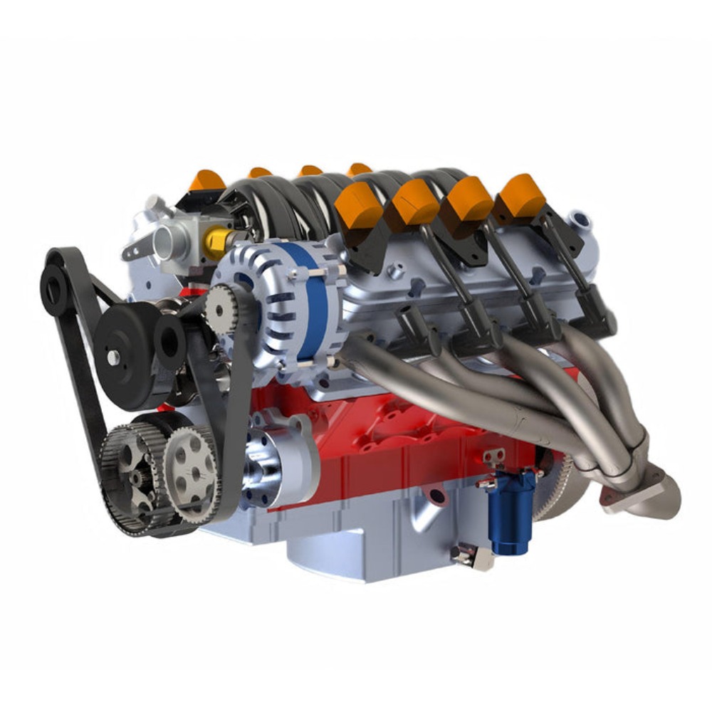 CISON V8 Engine LS-52 52CC 1/5 - đánh giá và giá Model Kit Engine V8
