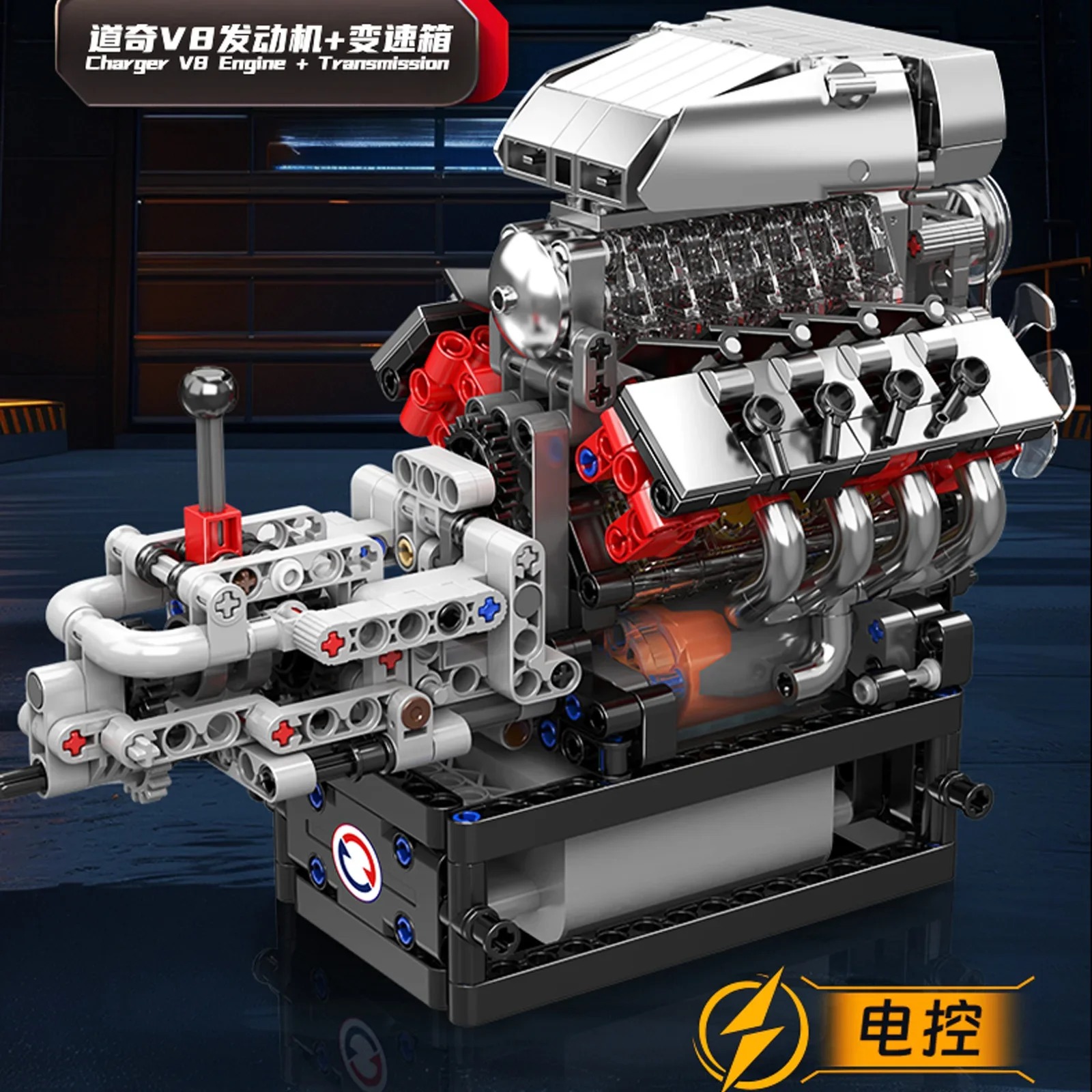 Mould King 10225 V8 Engine Mod - đánh giá và giá Model Kit Engine V8