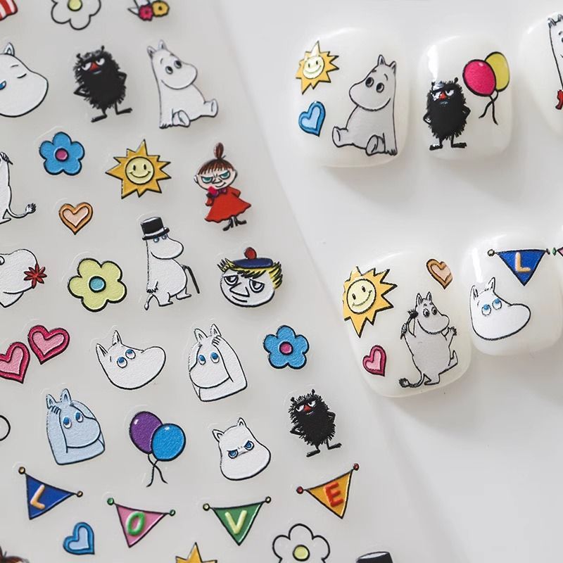 Moomin Nail Sticker High Color - đánh giá và giá Model Kit Game