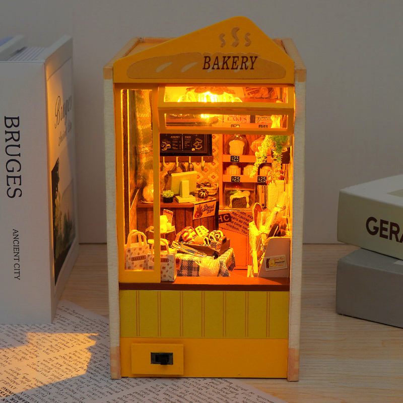 DIY Wooden Book Nook Insert Sh - đánh giá và giá Model Kit Japan Shop
