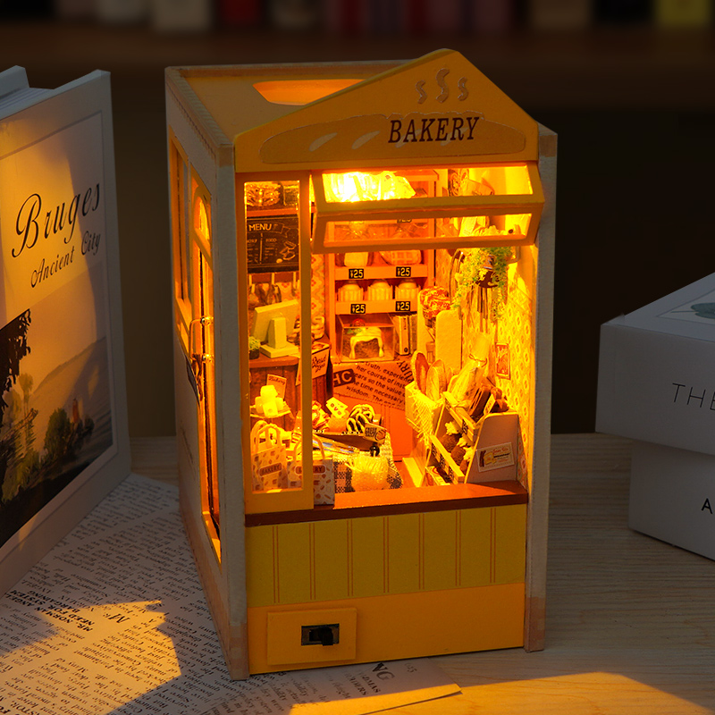 DIY Wooden Book Nook Insert Sh - đánh giá và giá Model Kit Japan Shop