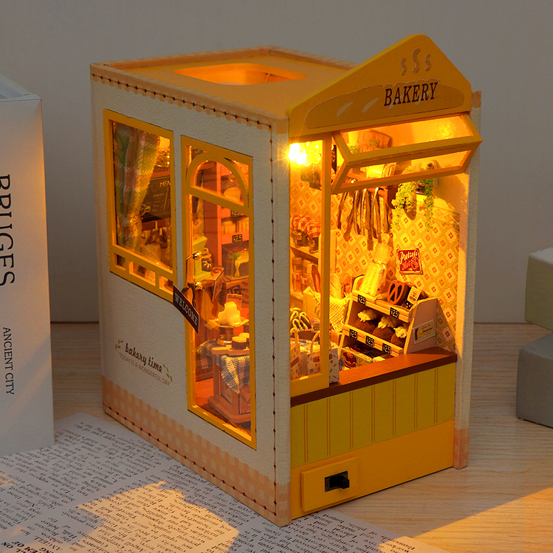DIY Wooden Book Nook Insert Sh - đánh giá và giá Model Kit Japan Shop