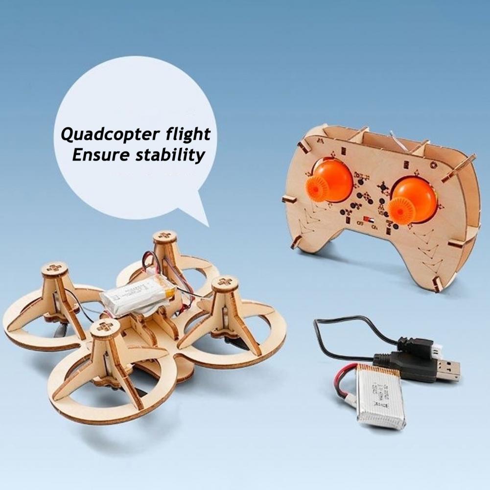 Rc Drone Toy Wooden Drone Puzz - đánh giá và giá Model Kit Motor