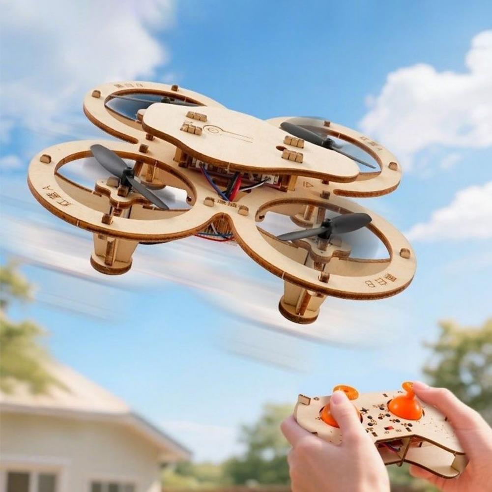 Rc Drone Toy Wooden Drone Puzz - đánh giá và giá Model Kit Motor
