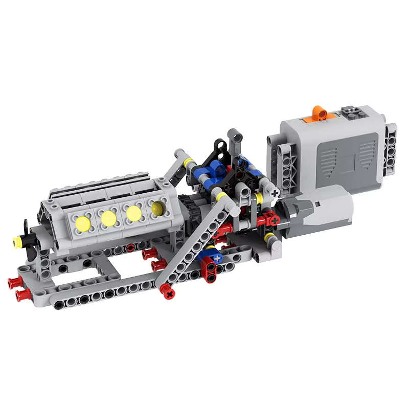 4-Speed Gearbox + V8 Engine Mo - đánh giá và giá Model Kit Engine V8