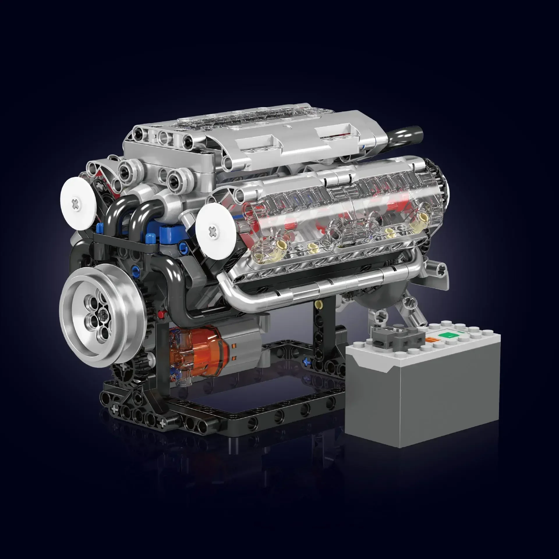 Mould King V8 Engine Building  - đánh giá và giá Model Kit Engine V8
