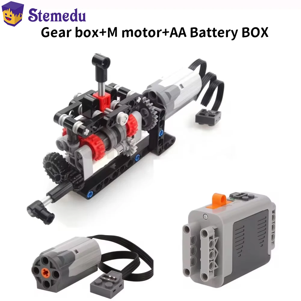 MOC High-tech 4 Speeds Gearbox - đánh giá và giá Model Kit Motor