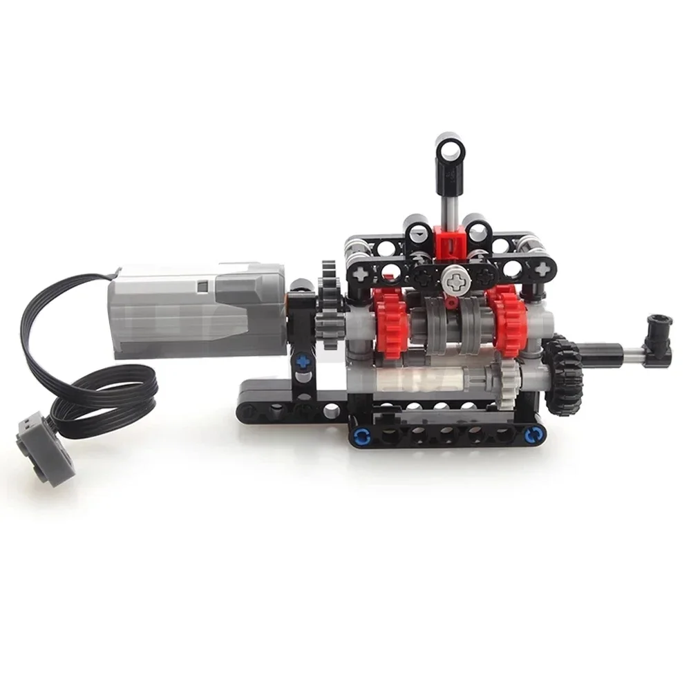 MOC High-tech 4 Speeds Gearbox - đánh giá và giá Model Kit Motor