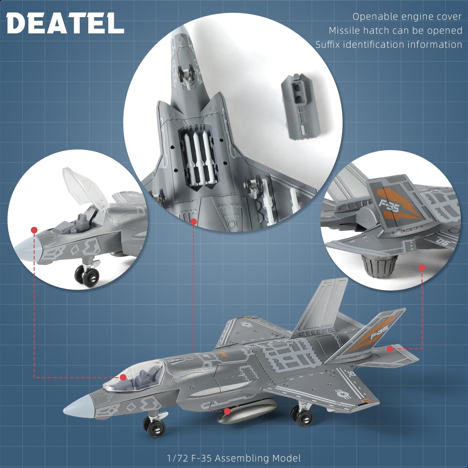 1:72 Scale F-35 Fighter Jet Qu - đánh giá và giá Model Kit Jet