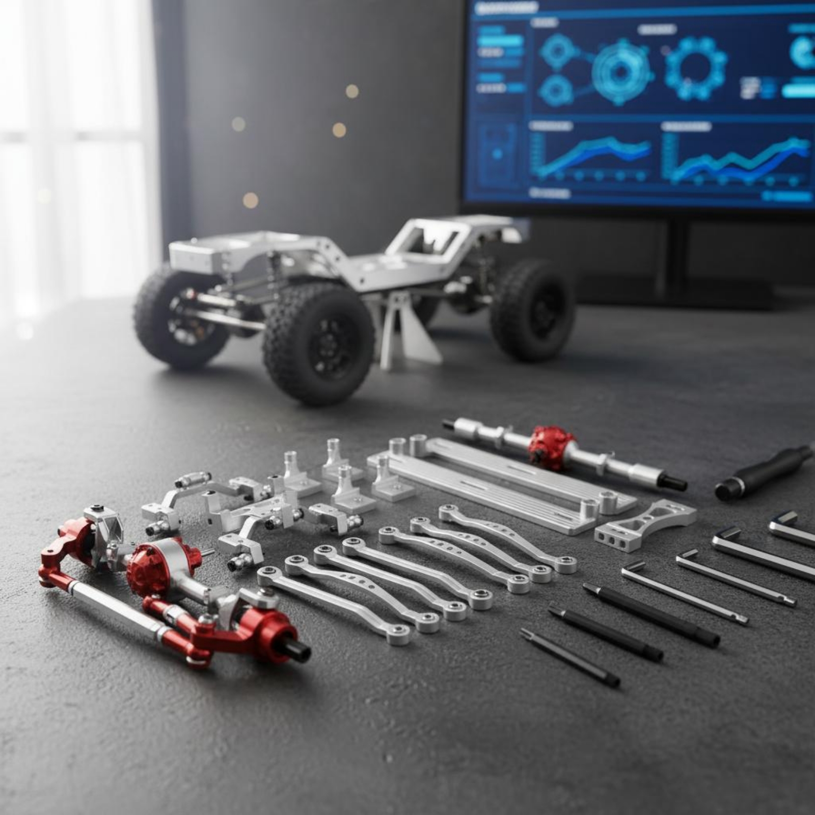 RC Accessory High Strength Axl - đánh giá và giá Frame Model Kit