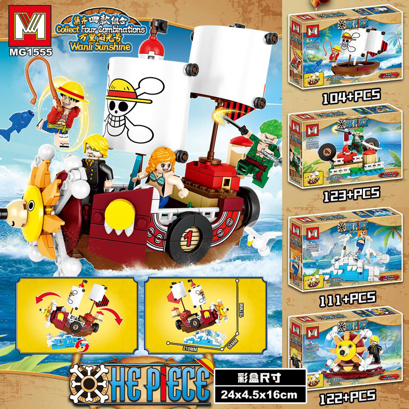 4in1 One Piece THOUSAND SUNNY  - đánh giá và giá Model Kit Thousand Sunny
