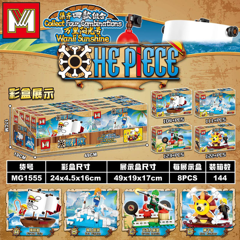 4in1 One Piece THOUSAND SUNNY  - đánh giá và giá Model Kit Thousand Sunny