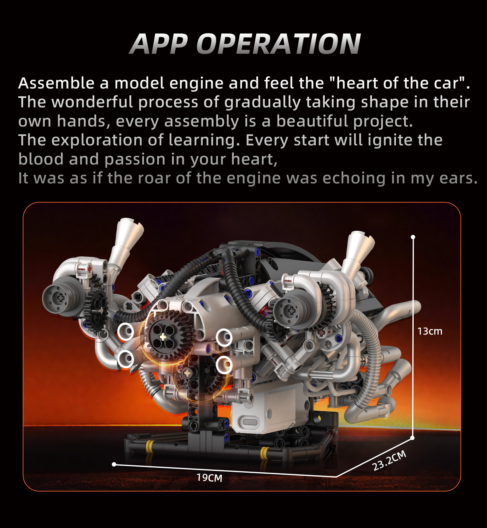 K96213 770pcs V8 Engine Model  - đánh giá và giá Model Kit Engine V8