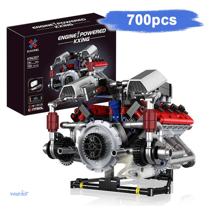 K96207 F40LM Model 700pcs Buil - đánh giá và giá Model Kit Engine V8