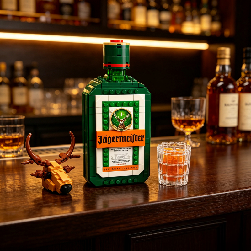 Jagermeister Liqueur Bottle Bu - đánh giá và giá Model Kit Walmart