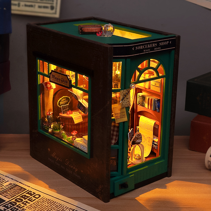 DIY Book Nook Insert Shelf Kit - đánh giá và giá Model Kit Japan Shop